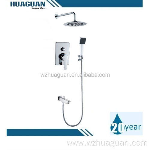 Modern concealed shower faucet